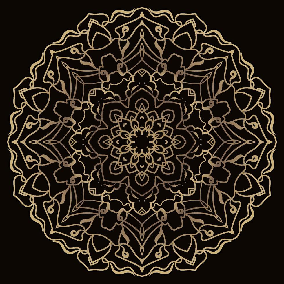 Mandala-Ornament oder Blumenhintergrunddesign. vektor