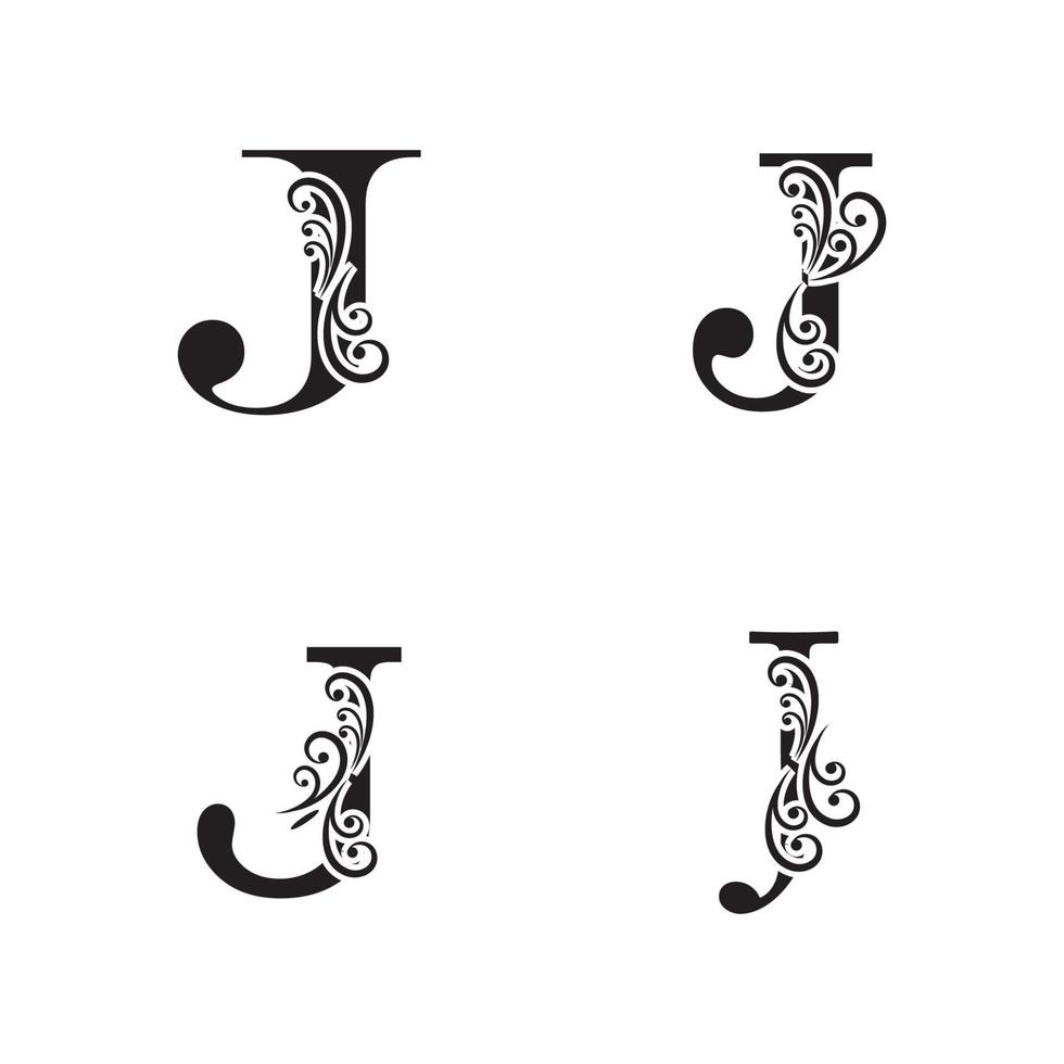Buchstabe j Logo Vorlage Vektor Icon Design