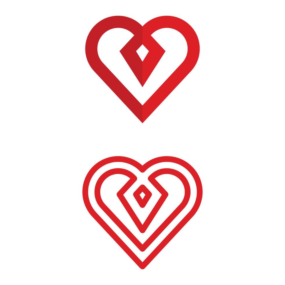 hjärta och kärlek vektor illustration design ikon tecken romantisk