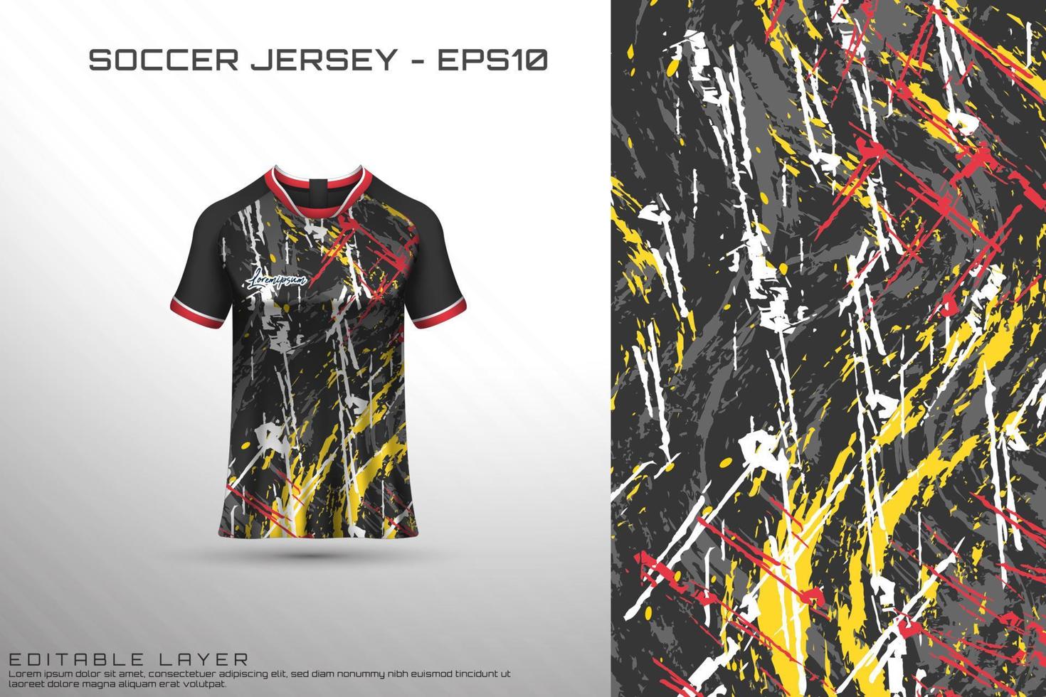 sport jersey och t-shirt mall sport jersey design vektor mockup.