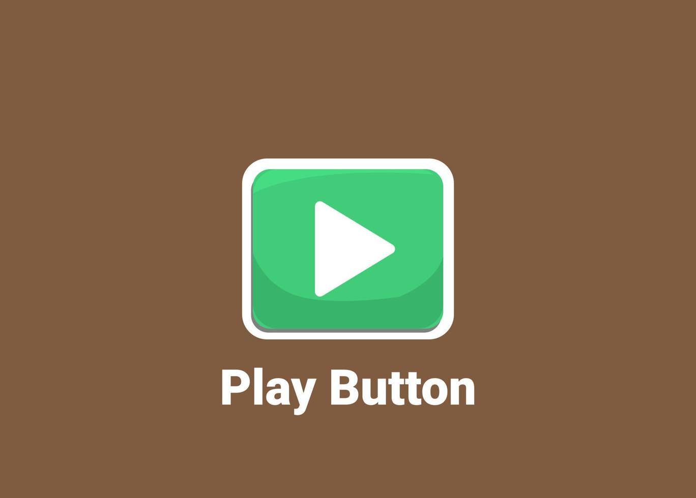 grüne Play-Taste 3d, Vektorvorlagen-GUI-Kit vektor