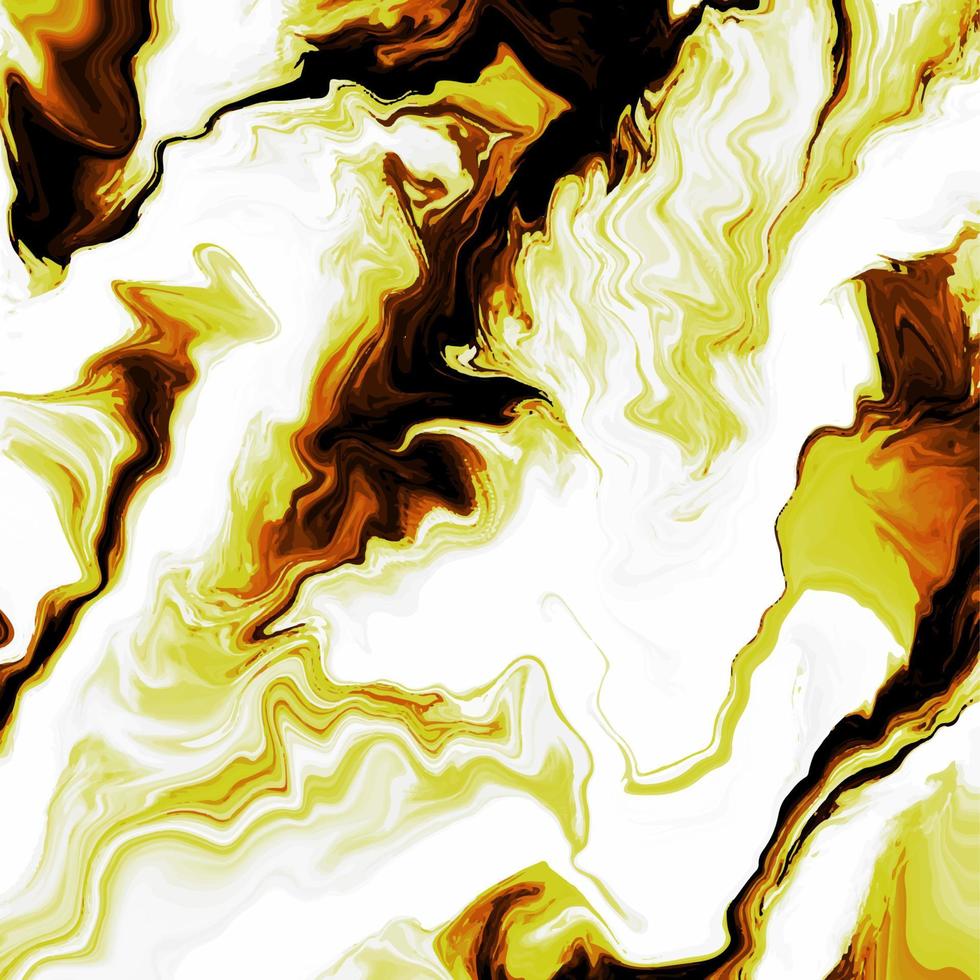 abstrakt illustration flytande konst design bakgrund gul färg. vektor. vektor