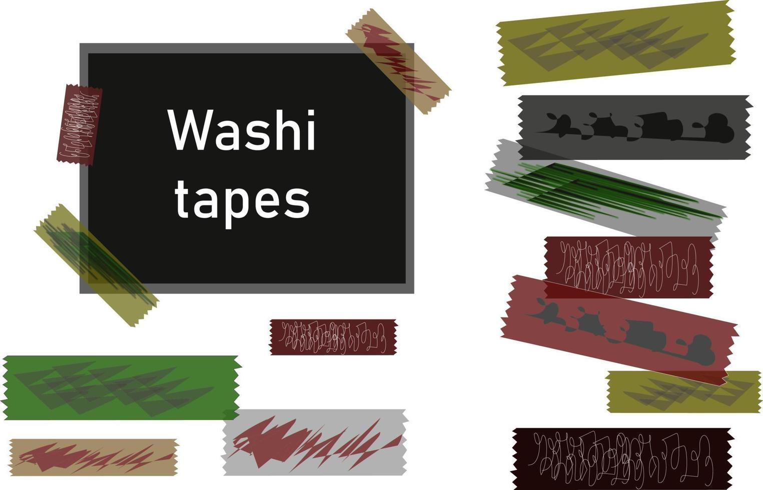 Washi Tapes Scotch vektor