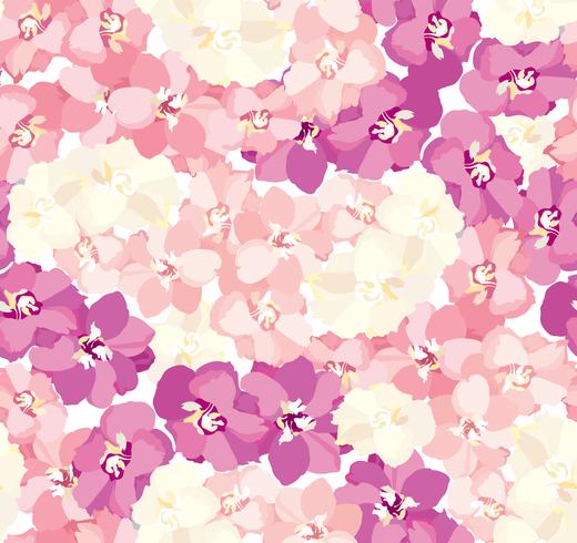 Abstraktes Blumenfliesenmuster. Garten Blumen Hintergrund vektor