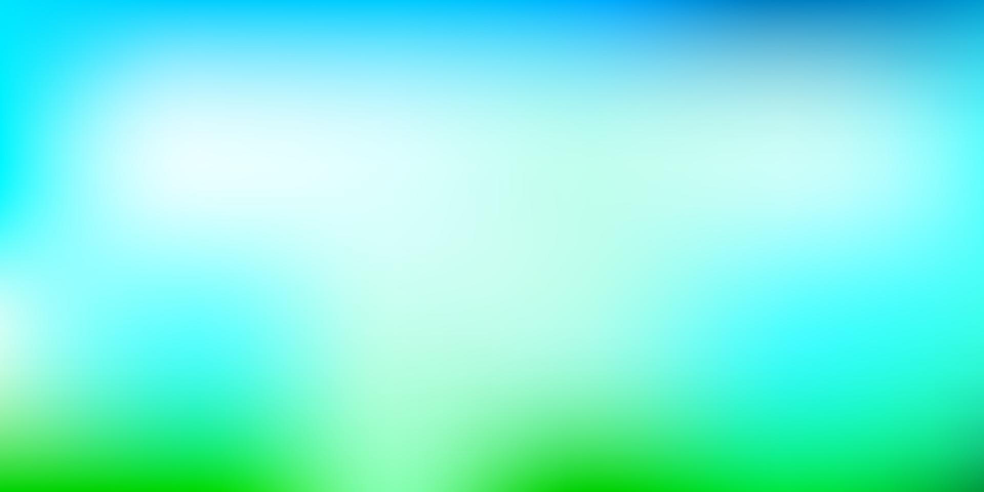abstrakte Unschärfezeichnung des hellblauen, grünen Vektors. vektor