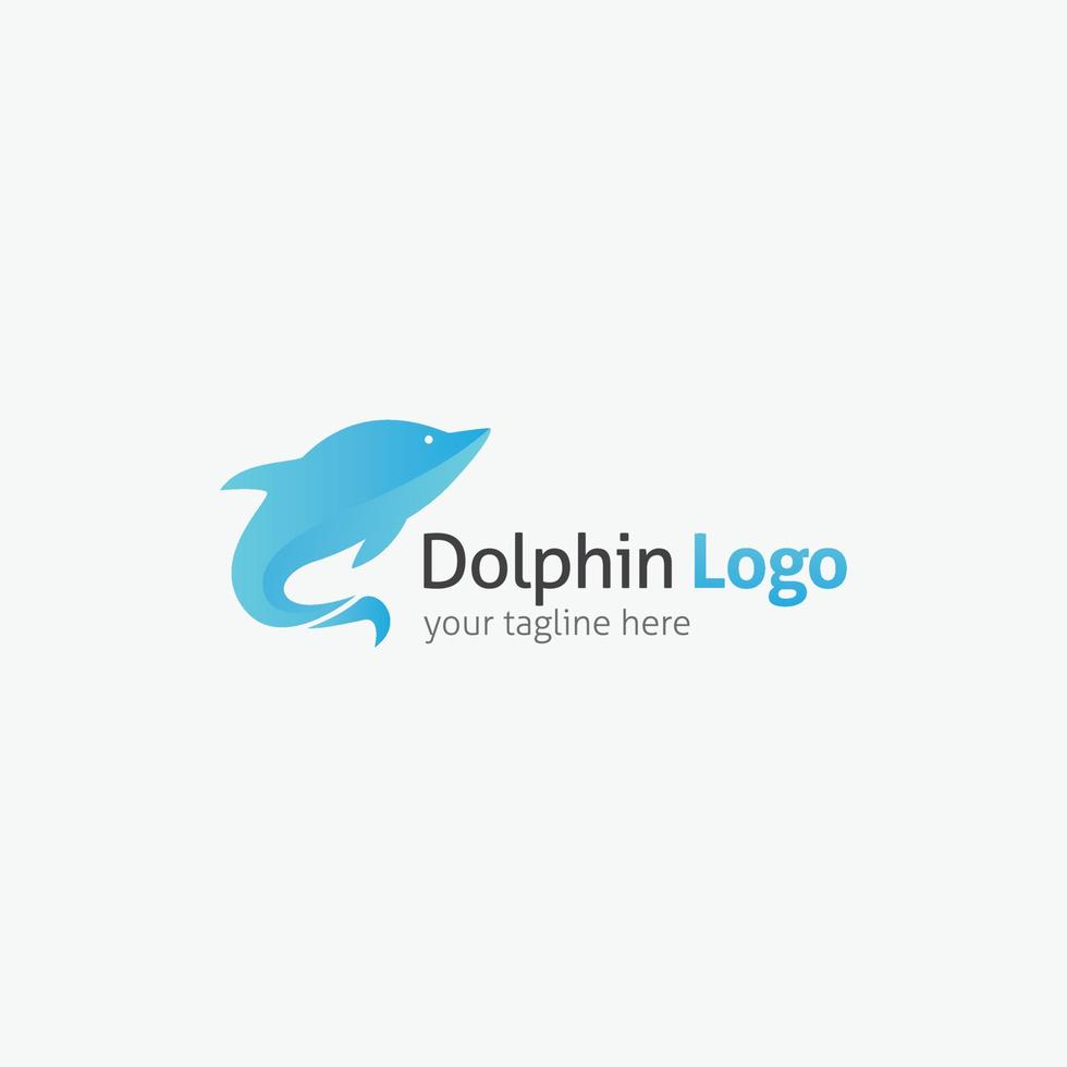 delfin logotyp formgivningsmall. vektor illustration