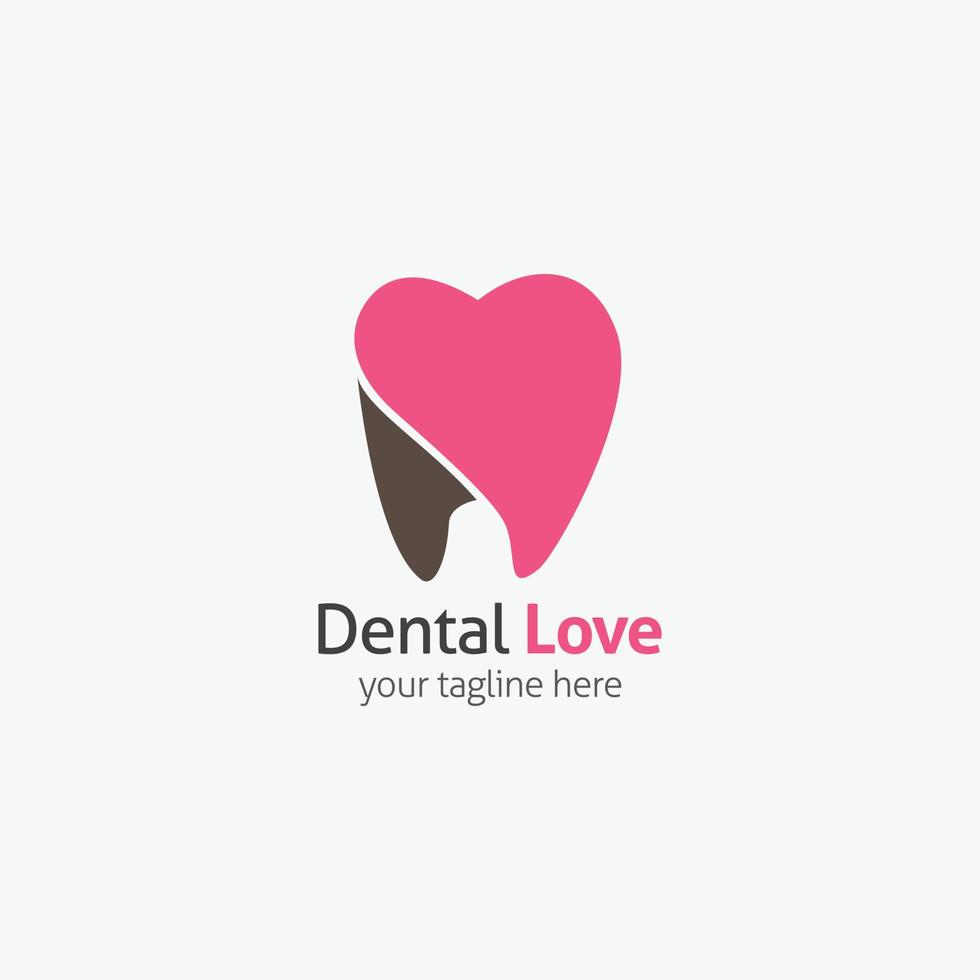 dental logotyp formgivningsmall. vektor illustration med platt stil