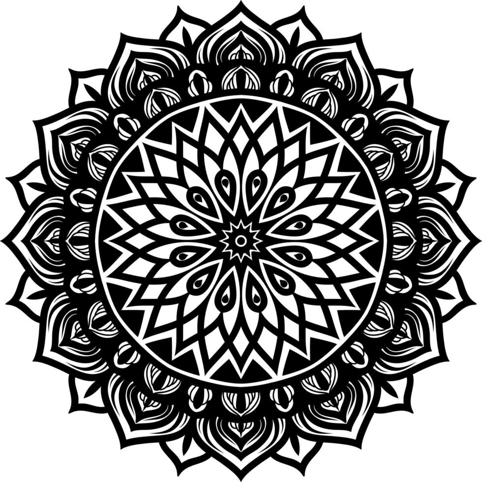 Mandala Runde Ornament Dekoration vektor