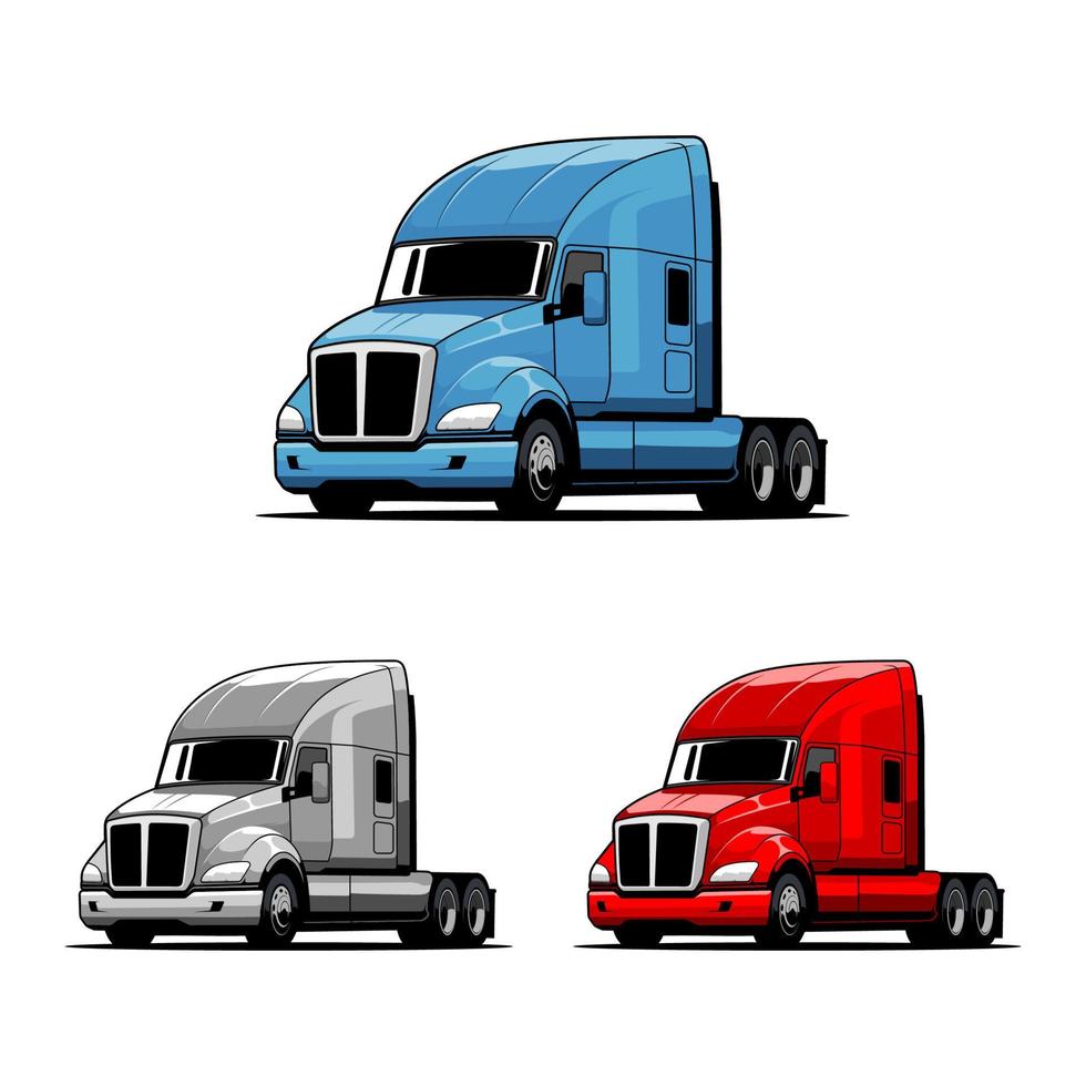 lastbilstransport vektor illustration