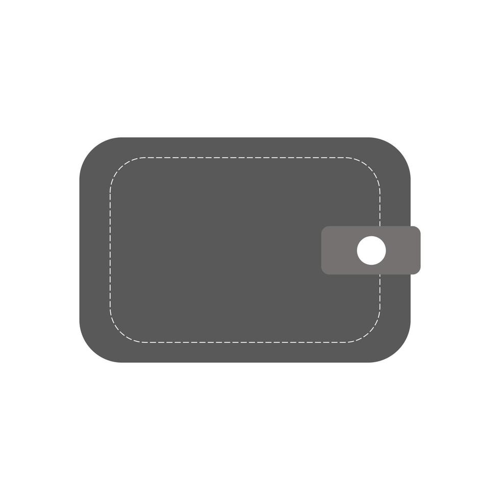 vektor plånbok ikon på vit bakgrund