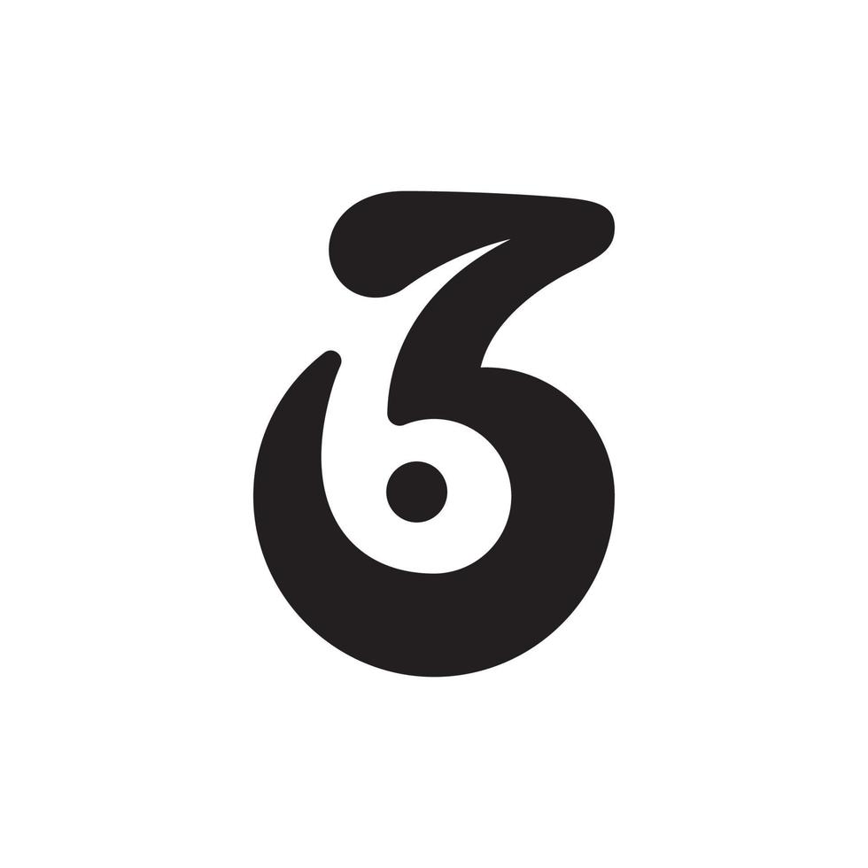 Nummer 36 anfängliche Logo-Konzept-Vektor-Illustration vektor