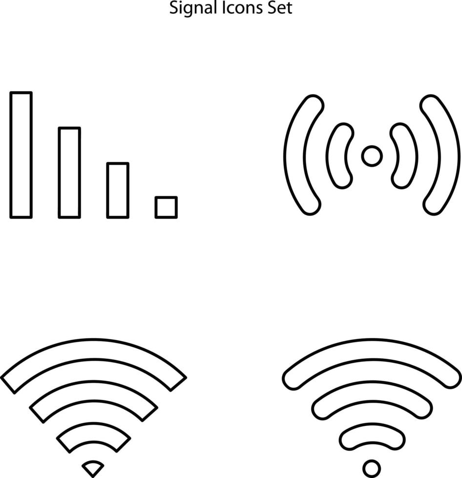 Signalsymbol isoliert auf weißem Hintergrund aus der Marketing-Business-Sammlung. Signalsymbol dünne Linie Umriss lineares Signalsymbol für Logo, Web, App, ui. Signalsymbol einfaches Zeichen. vektor