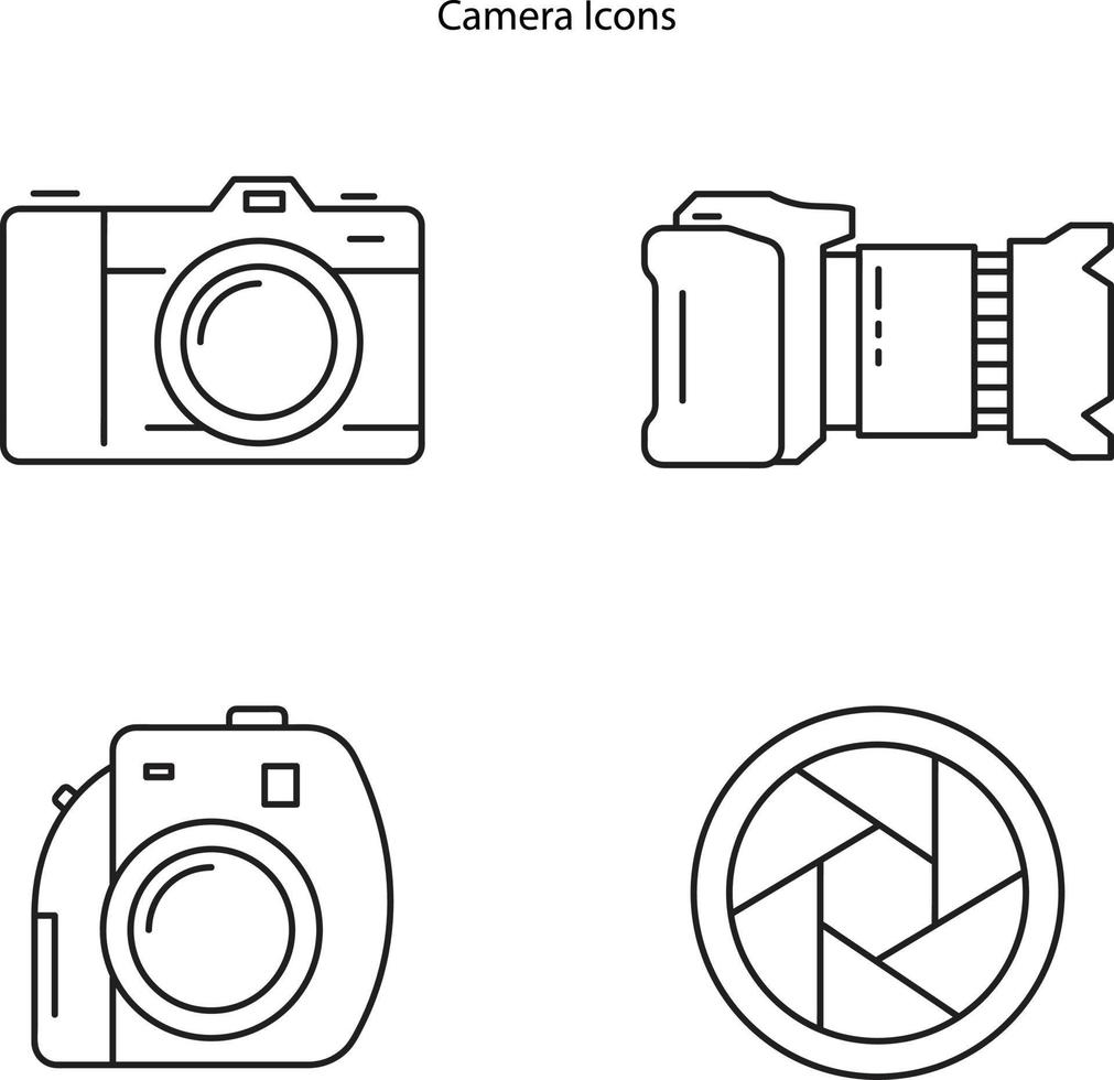 svart isolerad fotokameraikon på vit bakgrund, modern platt vektorkameraikon, kameraikon, eps10 kameraikon, vektor
