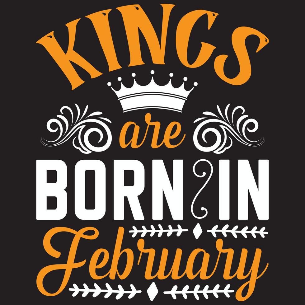 kungar föds i februari vektor