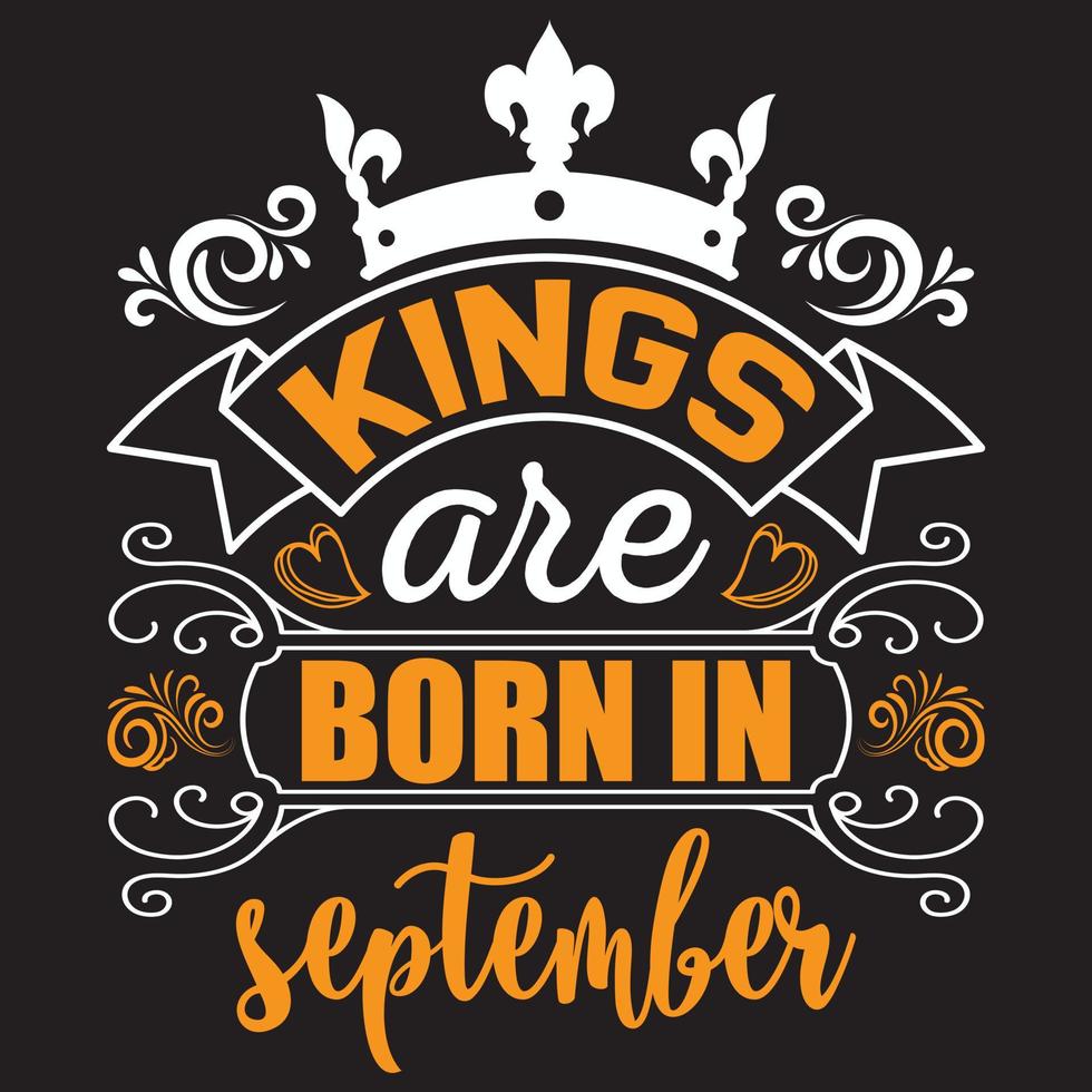 Könige werden im September geboren vektor