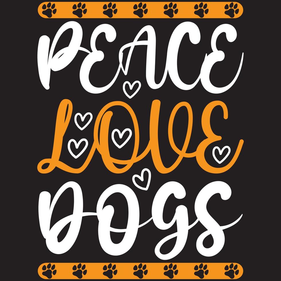 fred älskar hundar vektor