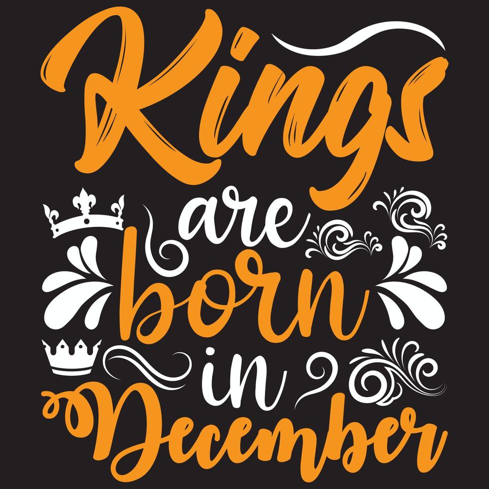 Könige werden im Dezember geboren vektor