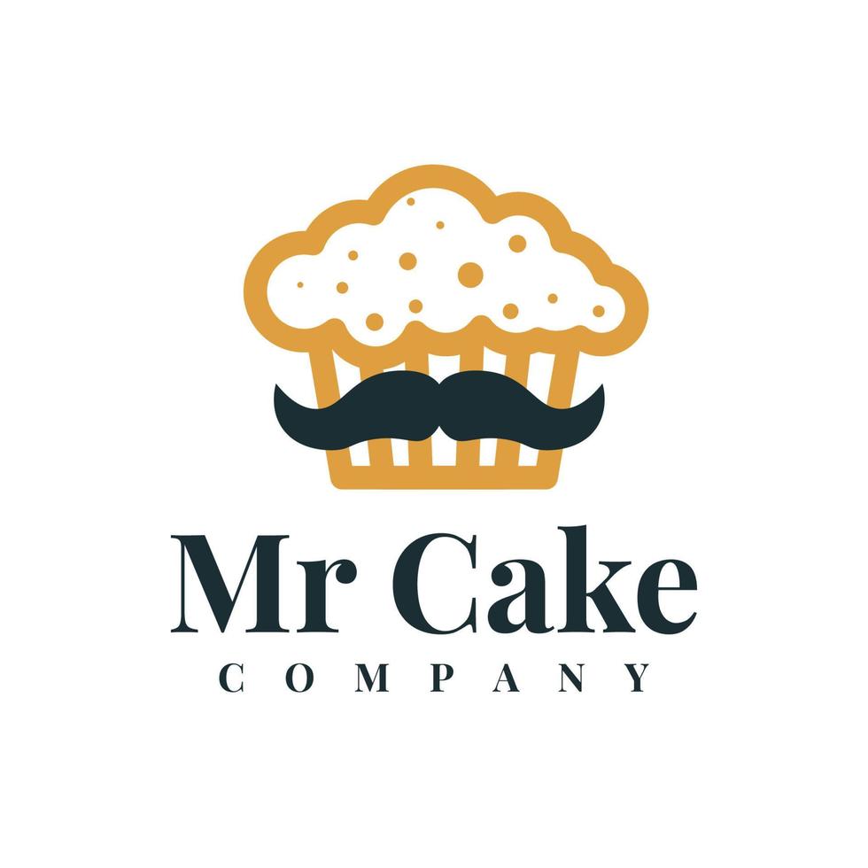 mister cake logotypdesign vektor