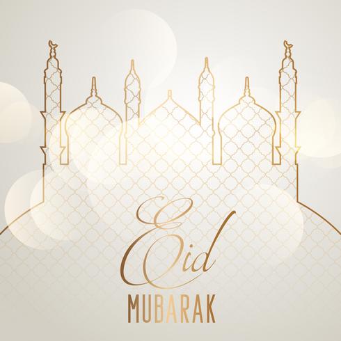 Eleganter Eid Mubarak Hintergrund vektor