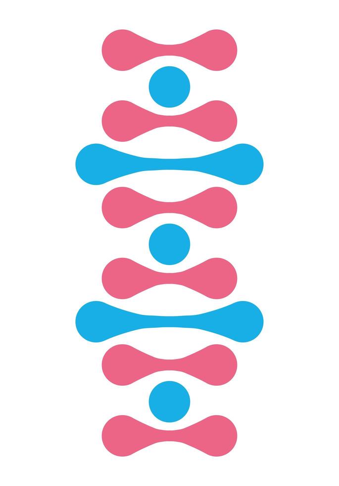 DNA-Strukturmolekül vektor