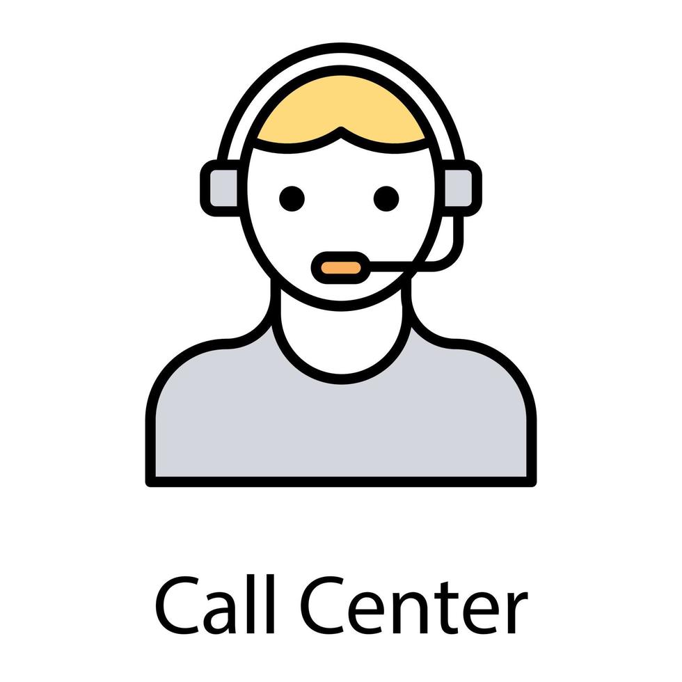 Call-Center-Konzepte vektor