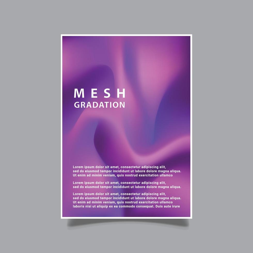 weiche Mesh-Abstufung moderner Stil Abdeckung Hintergrundvorlage, abstrakte flüssige Muster Farbkunst, Design-Vektorgrafik vektor