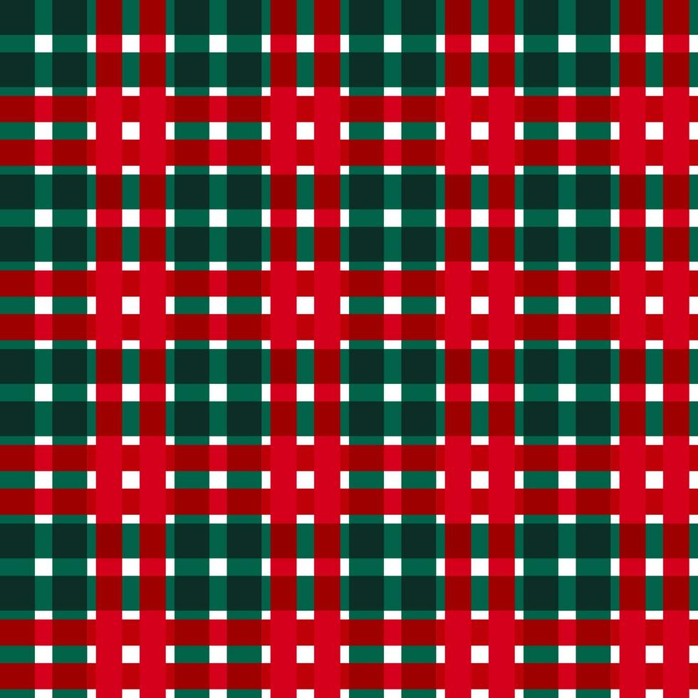 julpläd. grön buffel pläd vektorer. jul gingham mönster i rött, grönt. bakgrund för dekoration. seamless mönster. vektor