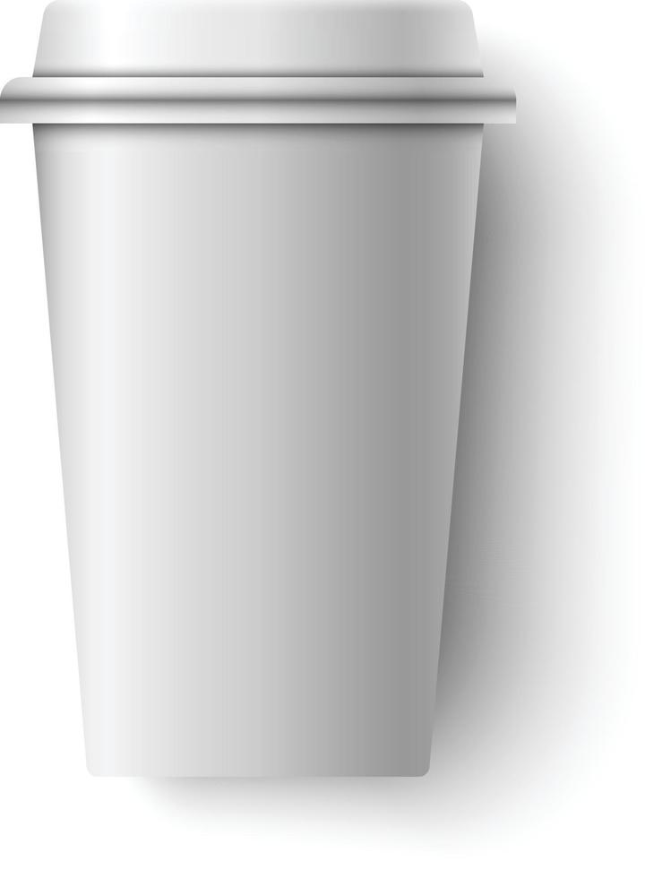 weiße Kaffeetasse vektor