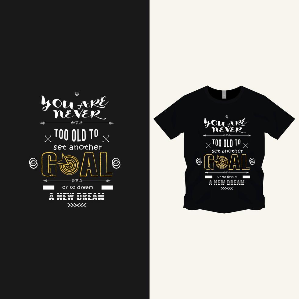 citat typografi tshirt design vektor