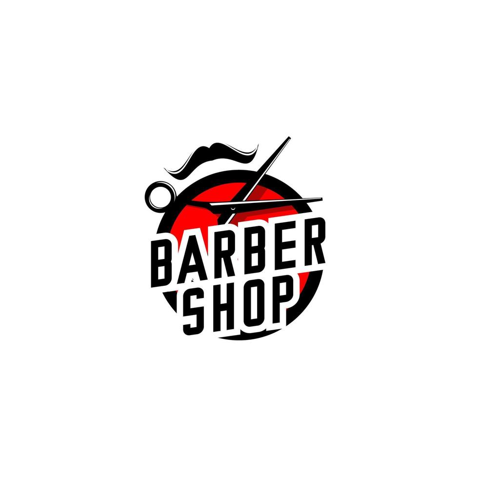 Barbershop-Logo-Illustrationsvektor vektor