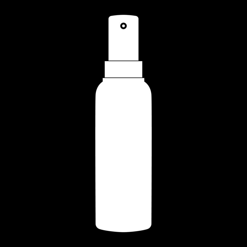 spray ikon vit färg vektor