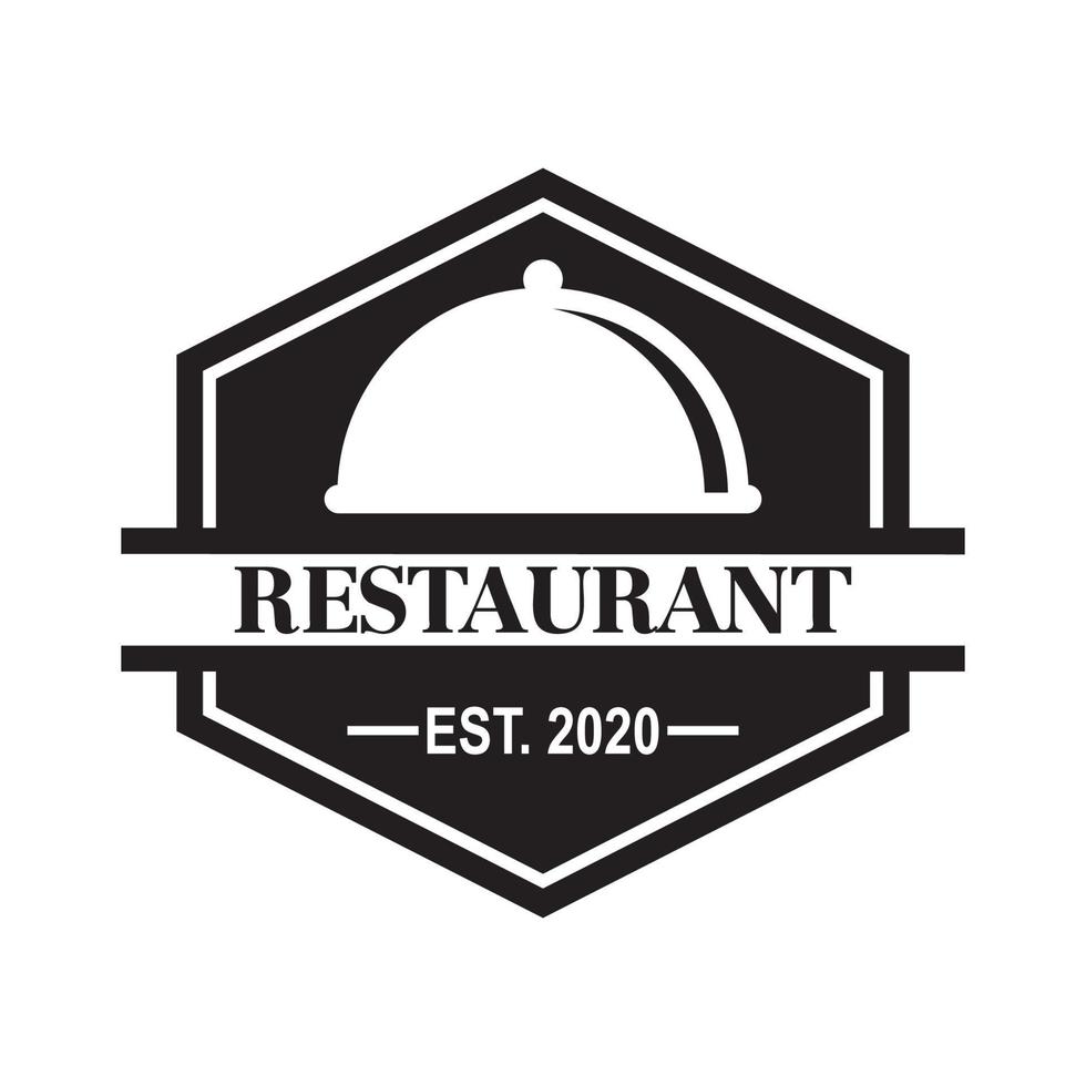 Restaurantvektor, Lebensmittellogovektor vektor