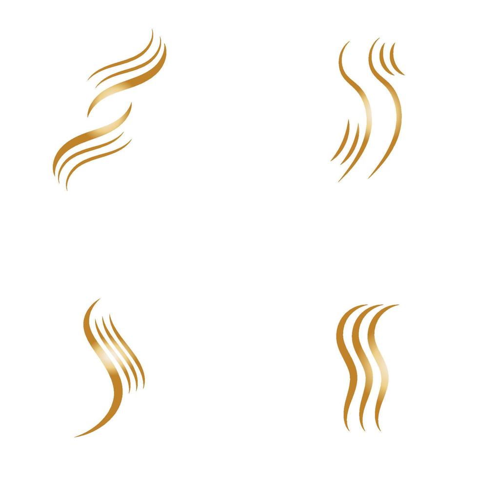 Haar Welle Frau Logo Vektor Illustration Design