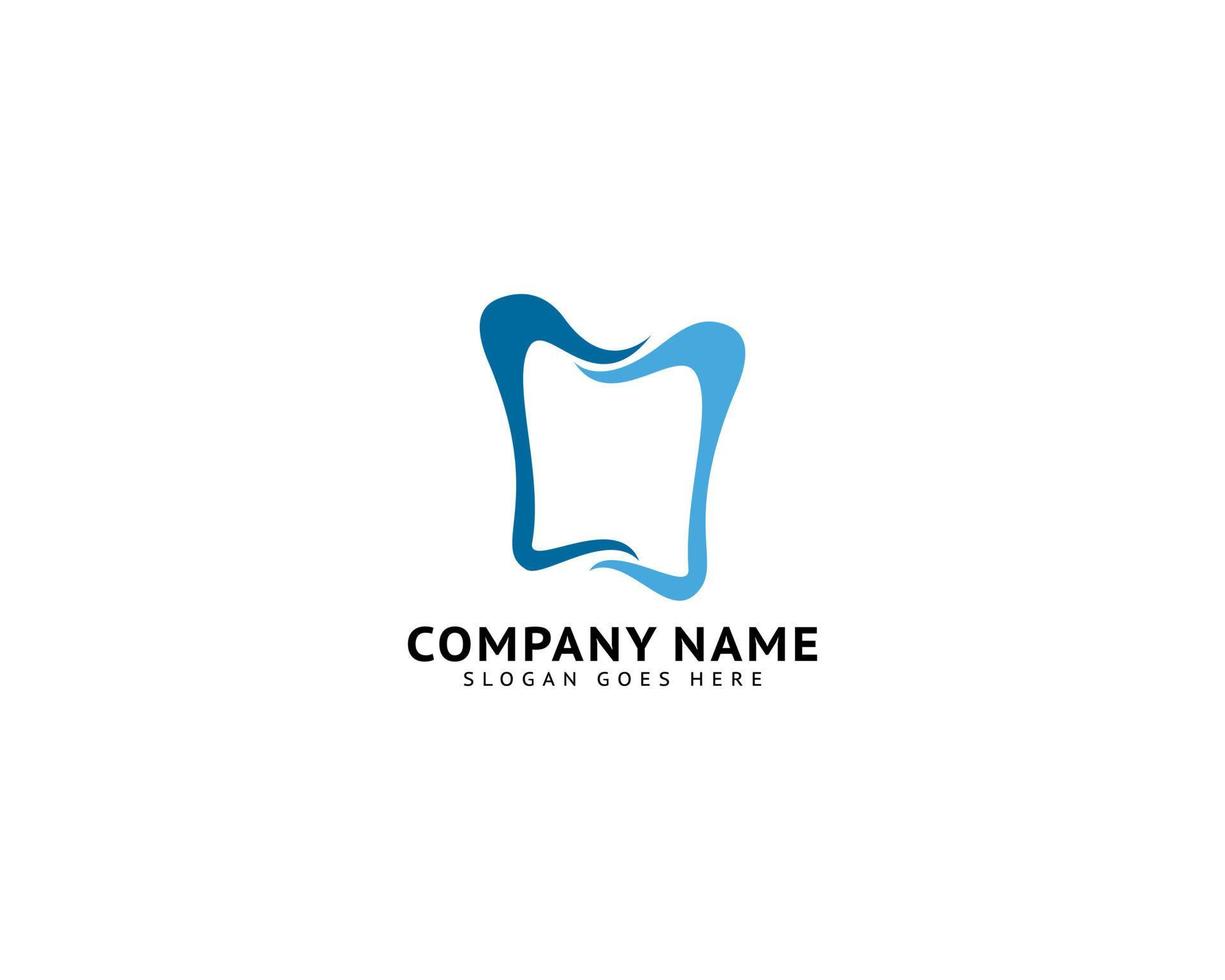 dental logotyp mall design vektor
