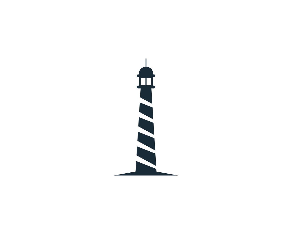 Lichtstrahl, Leuchtturm-Symbol Vektor-Logo-Vorlage Illustration Design vektor