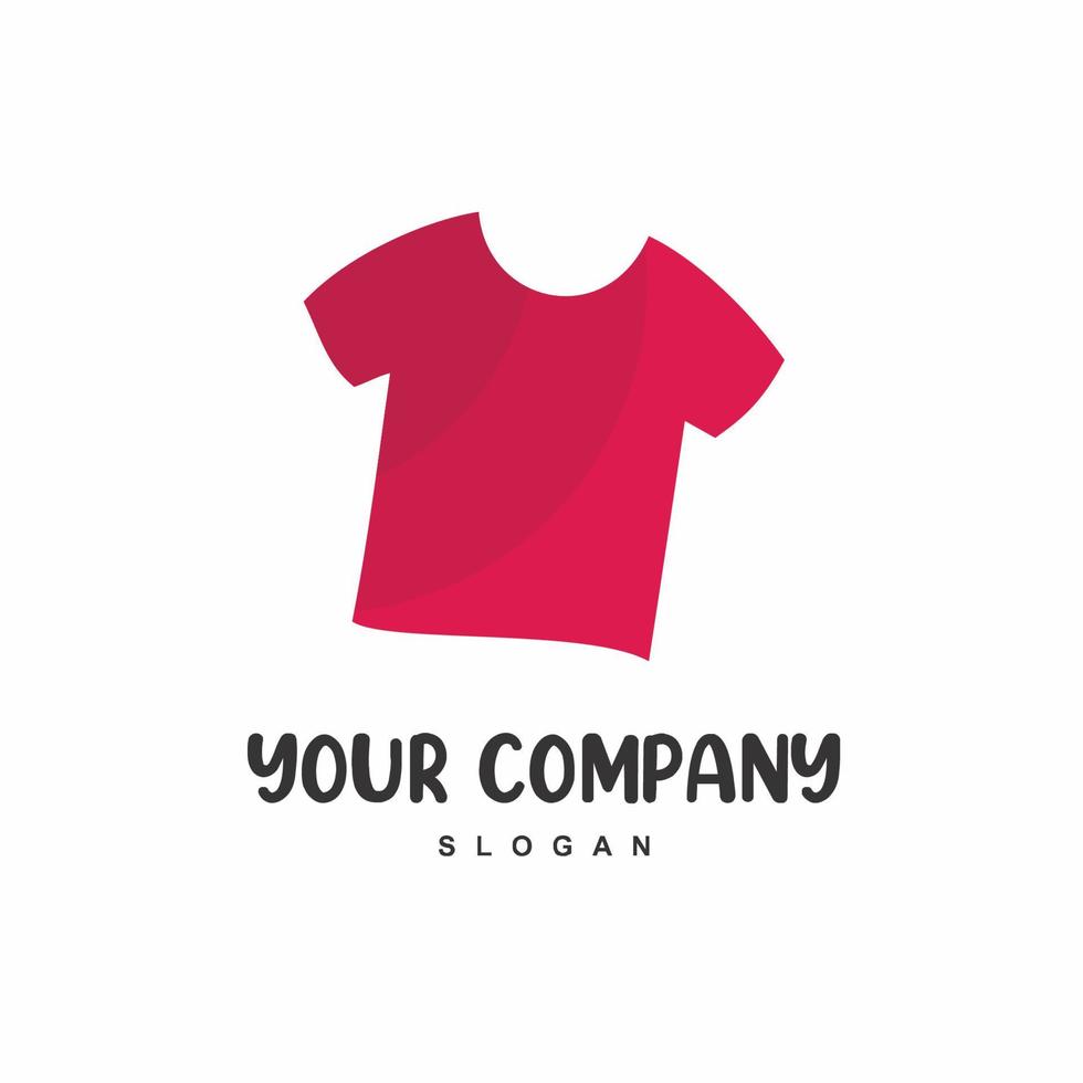 röd logotyp för klädföretag, speciellt t-shirts eller tvätt vektor