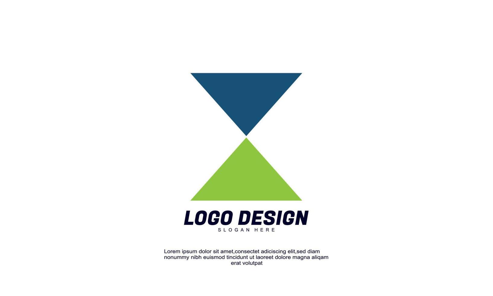 Lager abstrakte kreative Wirtschaft Finanzen Unternehmen Produktivität Idee Markenidentität Logo-Design-Vorlage vektor