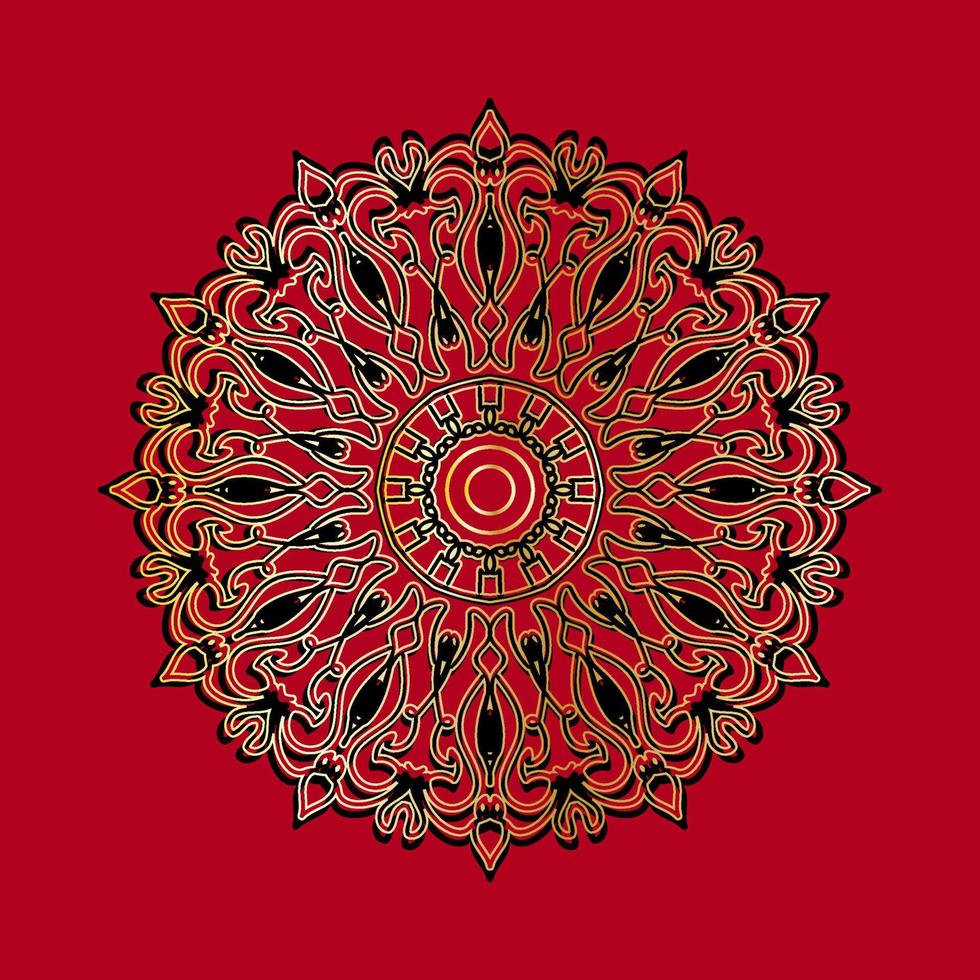 handgezeichnetes Mandala. dekoration in ethnischer orientalischer gekritzelverzierung. vektor