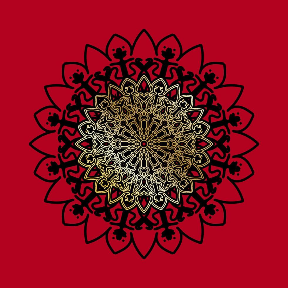 handgezeichnetes Mandala. dekoration in ethnischer orientalischer gekritzelverzierung. vektor