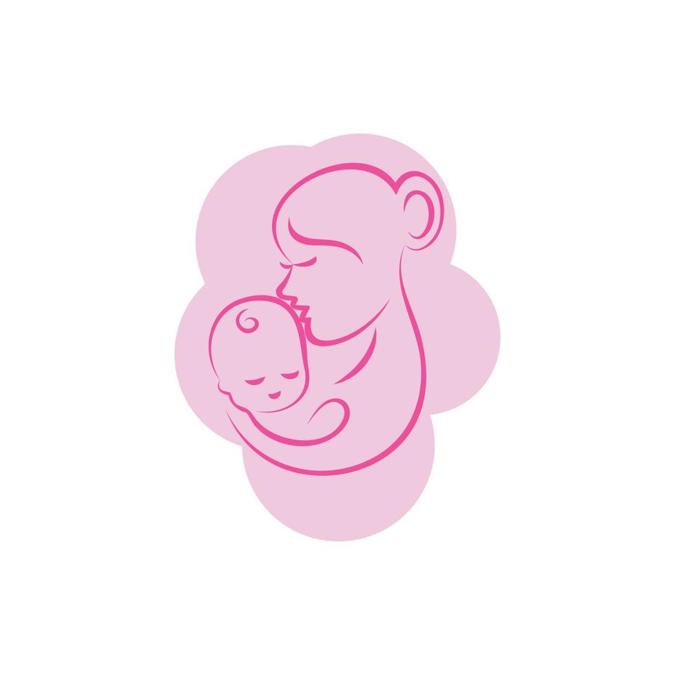 baby logotyp vektor