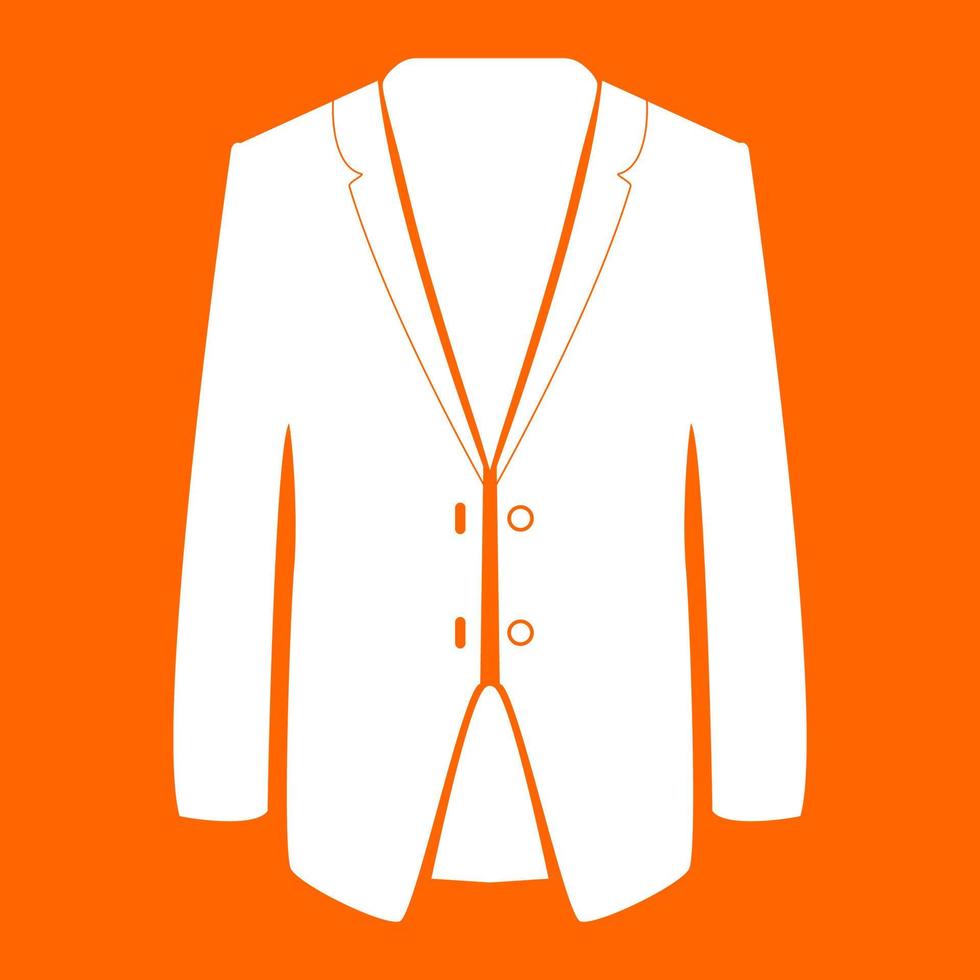 Business-Anzug weißes Symbol. vektor