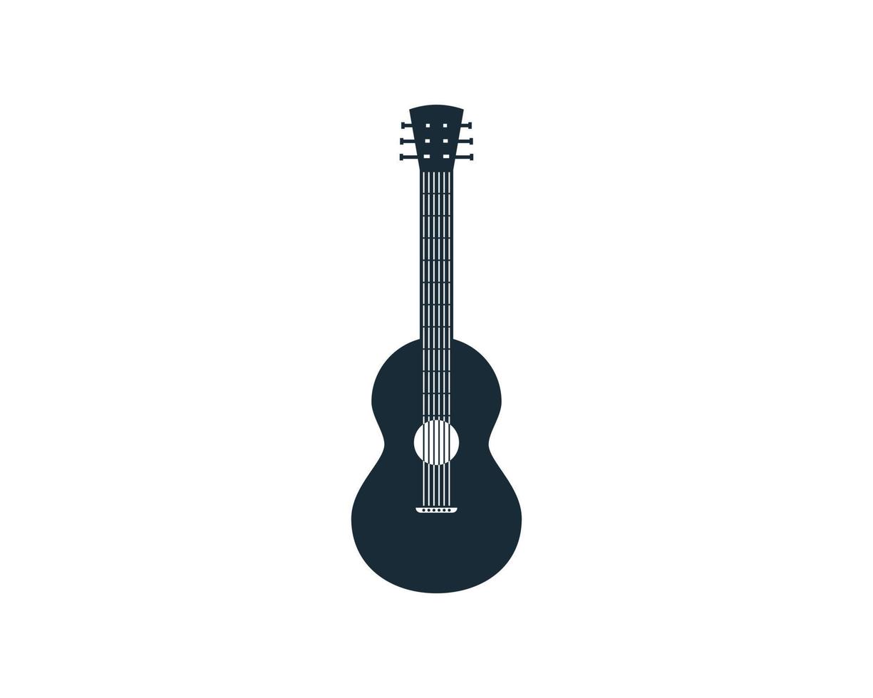 Gitarren-Icon-Design-Vorlagenelemente vektor