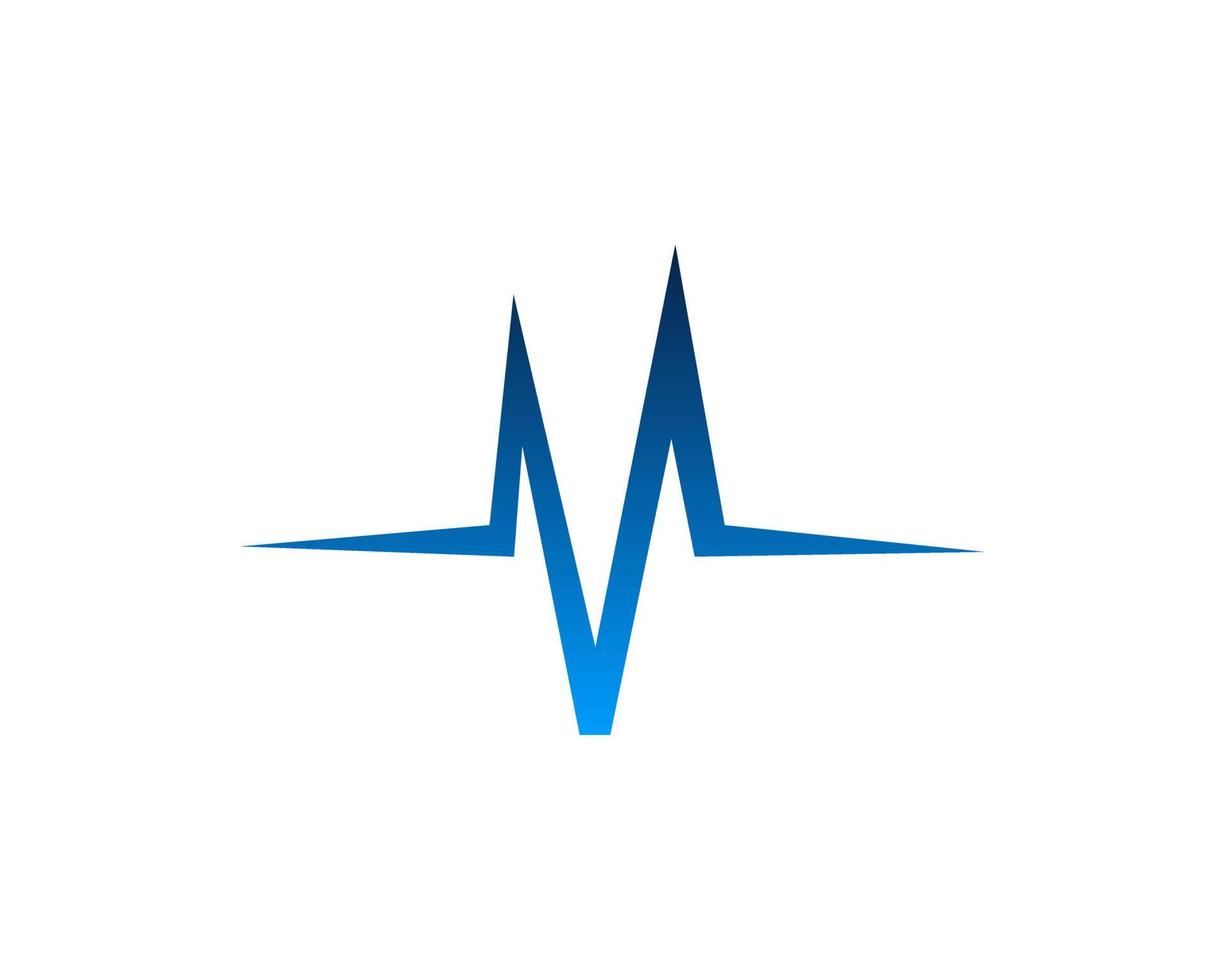 m Gesundheit Puls Brief Logo Vorlage Design Vektor