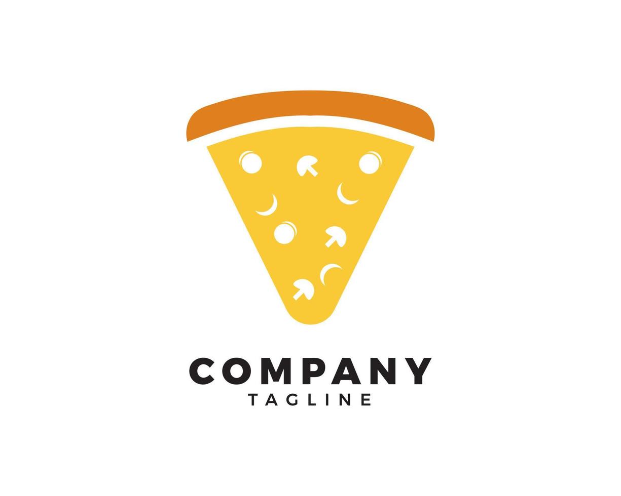 pizza logotyp mall, snabbmat vektor design, italiensk pizza restaurang design logotyp