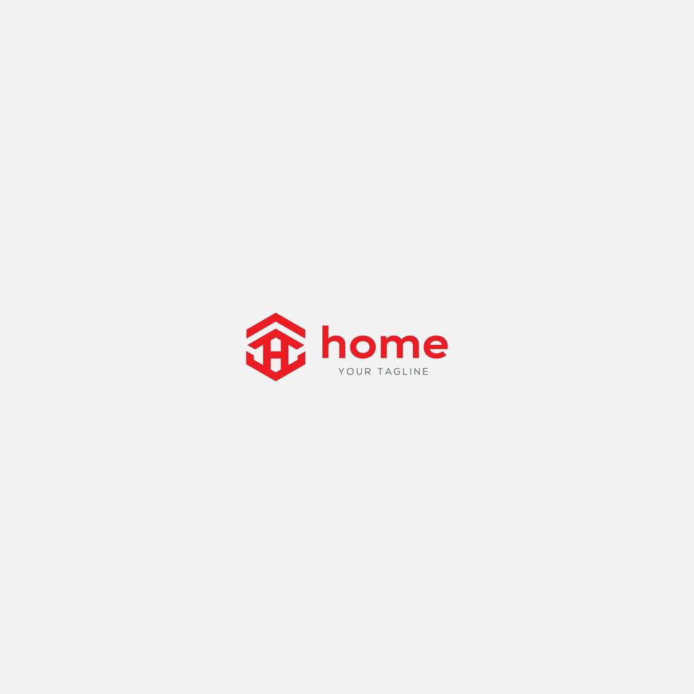 home logo einfacher buchstabe h logo vektor