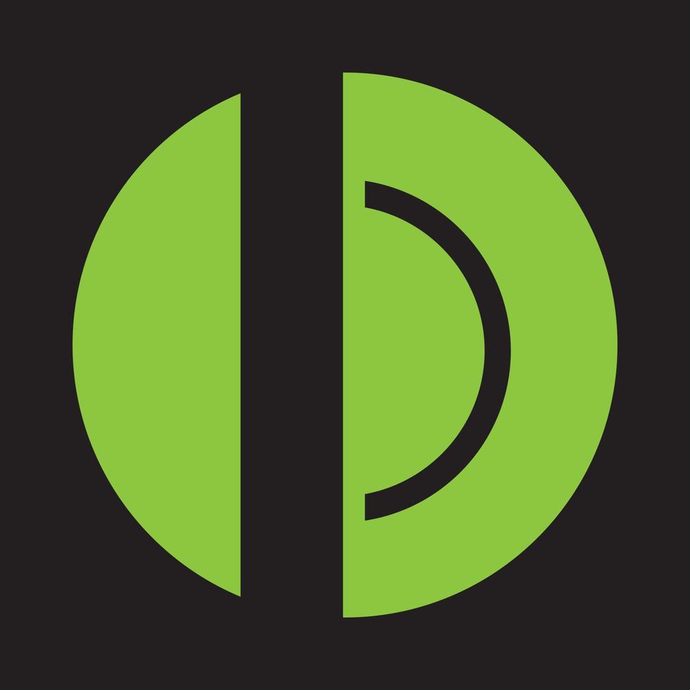 abstrakt bokstaven d logotypdesign. kreativ, premium minimal emblem designmall. grafisk alfabetsymbol för företagets företagsidentitet. initialt dd vektorelement vektor