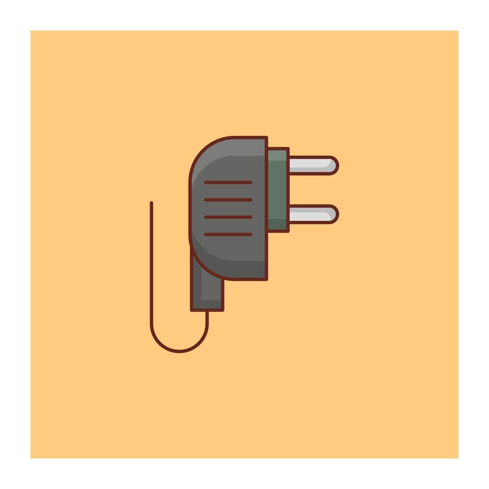 Adapter-Vektor-Illustration auf einem Hintergrund. Premium-Qualitätssymbole. Vektorlinie flaches Farbsymbol für Konzept und Grafikdesign. vektor