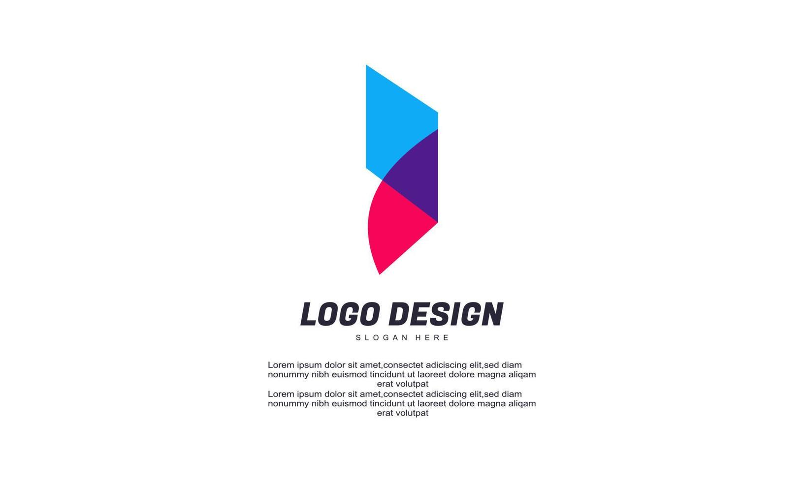 lager vektor abstrakt kreativa företag media och företag logotyper platt design