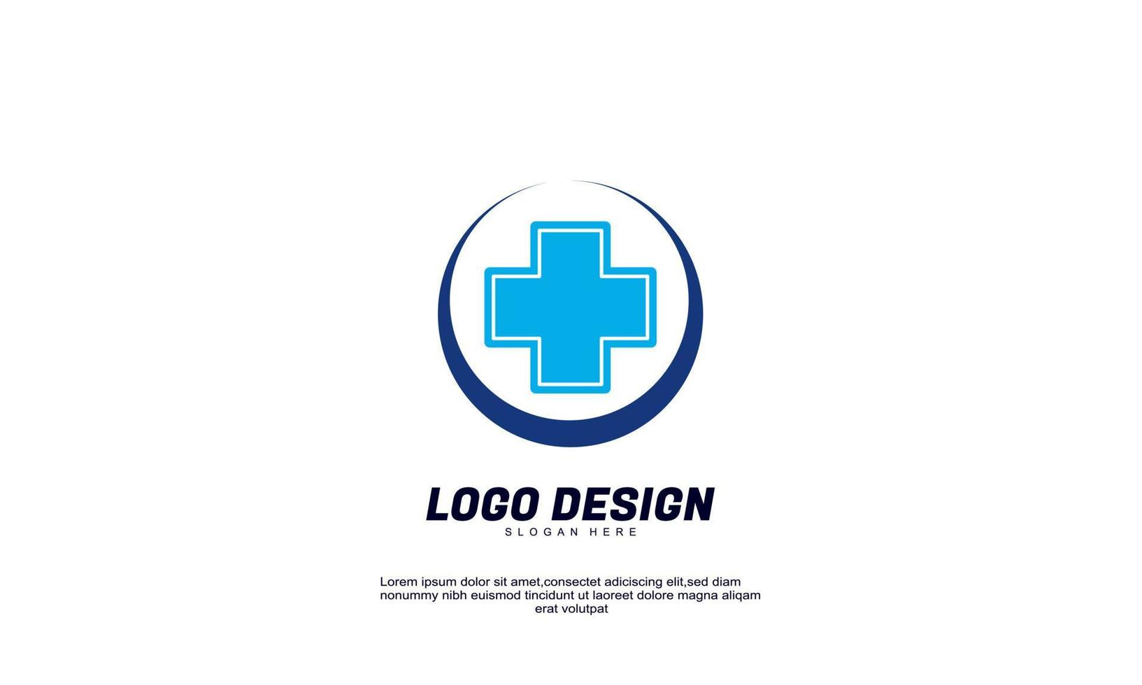 lager illustration abstrakt kreativ idé logotyp medicinskt apotek för hälsosamt företag och företag designmall vektor