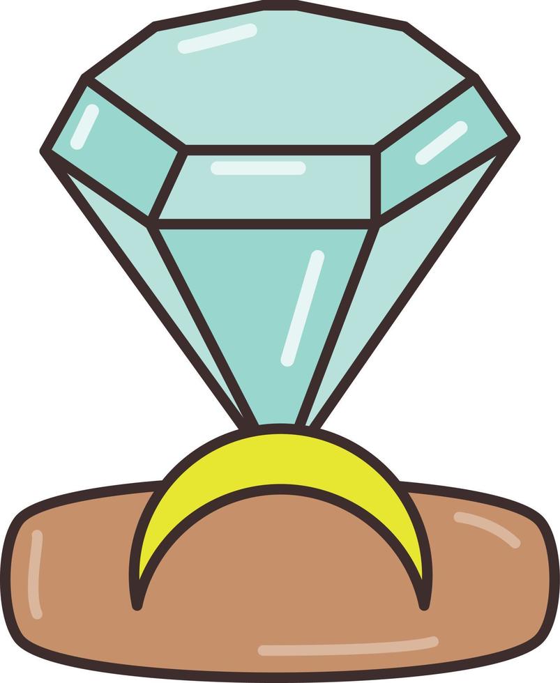 diamant vektorillustration på en transparent bakgrund. symboler av högsta kvalitet. vektor linje platt färgikon för koncept och grafisk design.